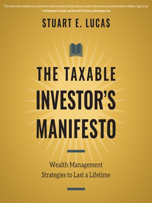 cover image of The Taxable Investor's Manifesto